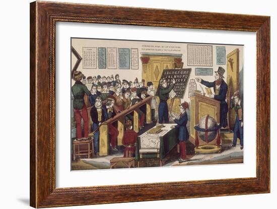 Ecole d'enseignement mutuel-null-Framed Giclee Print