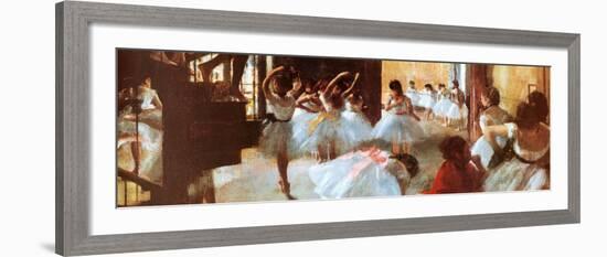 Ecole de Danse (detail)-Edgar Degas-Framed Art Print