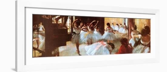 Ecole de Danse (detail)-Edgar Degas-Framed Art Print