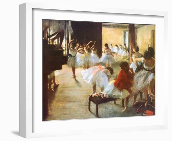 Ecole de Danse-Edgar Degas-Framed Art Print