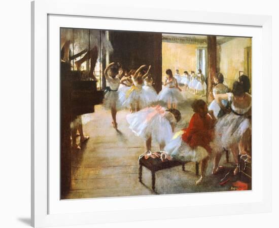 Ecole de Danse-Edgar Degas-Framed Art Print