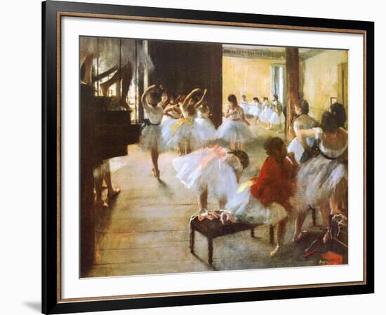 Ecole de Danse-Edgar Degas-Framed Art Print