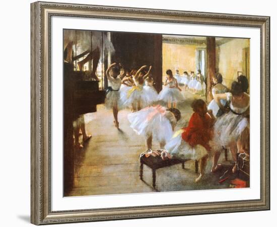 Ecole de Danse-Edgar Degas-Framed Art Print