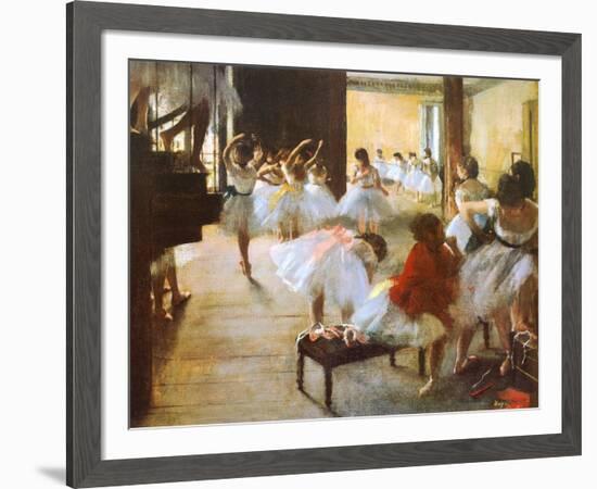 Ecole de Danse-Edgar Degas-Framed Art Print