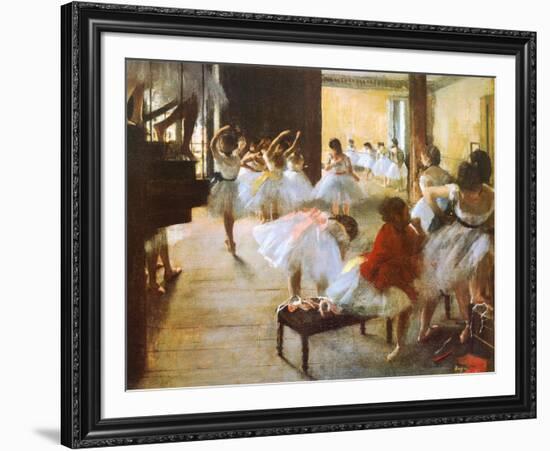 Ecole de Danse-Edgar Degas-Framed Art Print