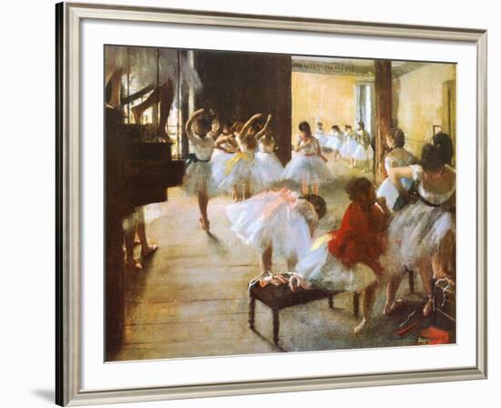 Ecole de Danse-Edgar Degas-Framed Art Print