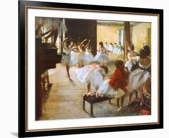 Ecole de Danse-Edgar Degas-Framed Art Print