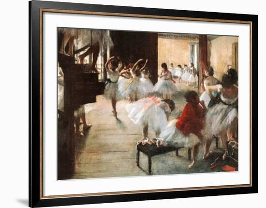 Ecole de Danse-Edgar Degas-Framed Art Print