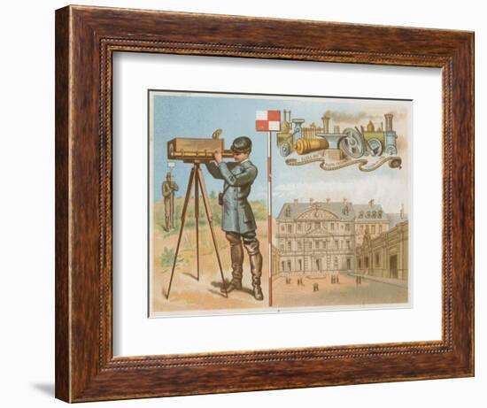 Ecole Des Ponts-Chaussees, Founded in 1739-null-Framed Giclee Print
