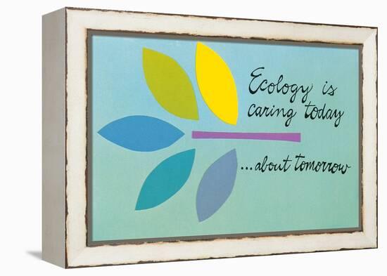 Ecology is Caring Today about Tomorrow-null-Framed Stretched Canvas