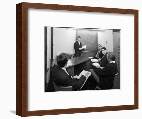 Economics Tutorial, Sheffield University, Sheffield, South Yorkshire, 1967-Michael Walters-Framed Photographic Print