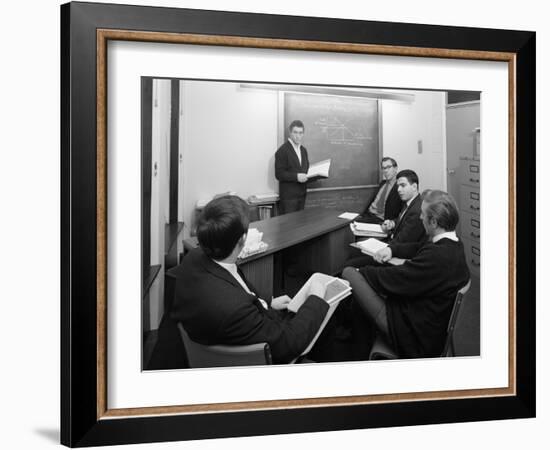 Economics Tutorial, Sheffield University, Sheffield, South Yorkshire, 1967-Michael Walters-Framed Photographic Print