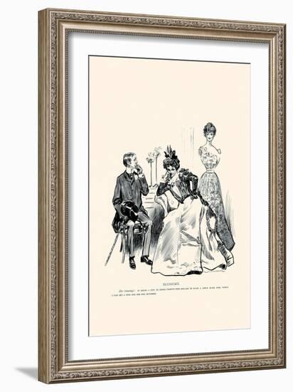 Economy-Charles Dana Gibson-Framed Art Print