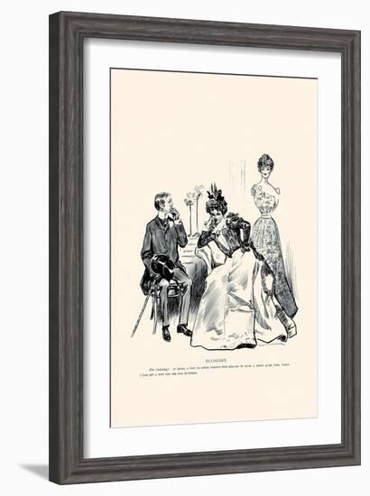 Economy-Charles Dana Gibson-Framed Art Print