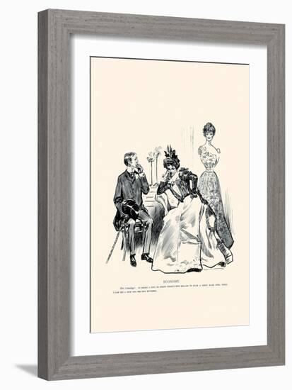 Economy-Charles Dana Gibson-Framed Art Print