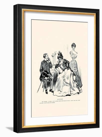 Economy-Charles Dana Gibson-Framed Art Print