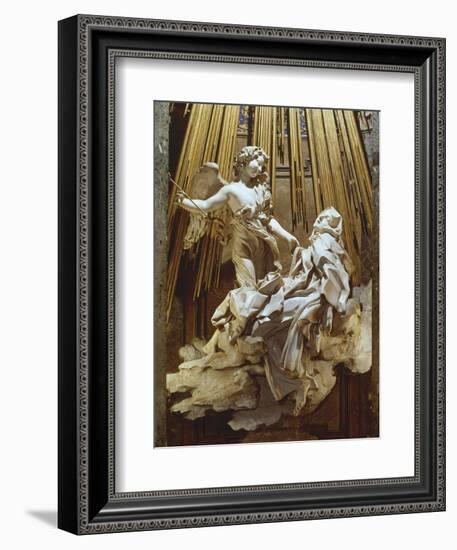 Ecstasy of Saint Teresa-Giovanni Lorenzo Bernini-Framed Art Print