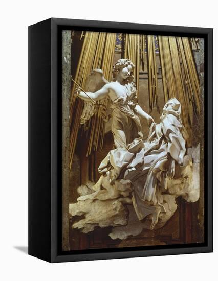 Ecstasy of Saint Teresa-Giovanni Lorenzo Bernini-Framed Stretched Canvas