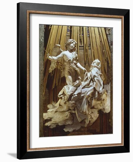 Ecstasy of Saint Teresa-Giovanni Lorenzo Bernini-Framed Art Print