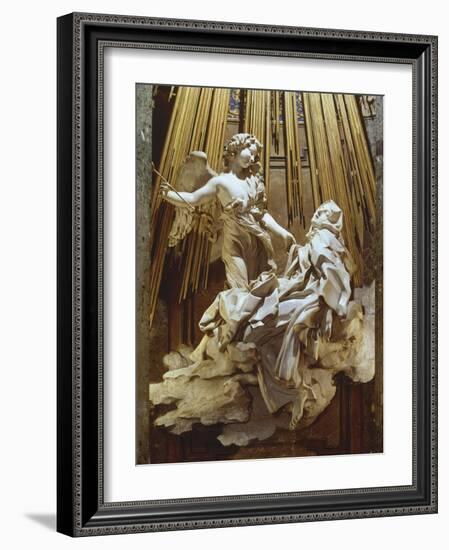 Ecstasy of Saint Teresa-Giovanni Lorenzo Bernini-Framed Art Print