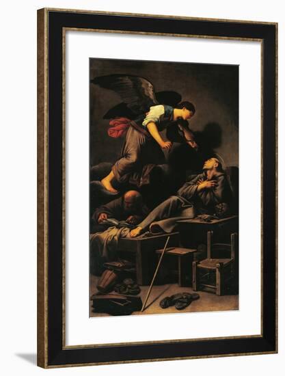 Ecstasy of St Francis, Circa 1620-Carlo Saraceni-Framed Giclee Print