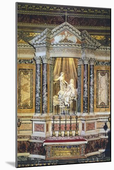 Ecstasy of St. Teresa of Avila, 1647-1652-Gian Lorenzo Bernini-Mounted Giclee Print