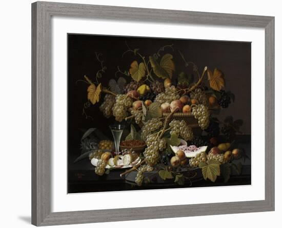 Ecstatic Fruit, 1852-Severin Roesen-Framed Giclee Print