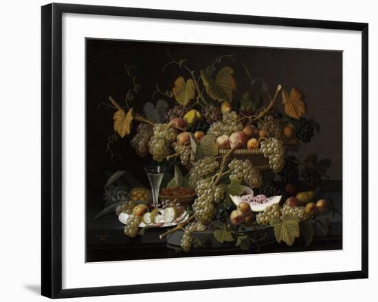 Ecstatic Fruit, 1852-Severin Roesen-Framed Giclee Print