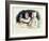 Ecstatic Parents with their New Baby-Honore Daumier-Framed Giclee Print