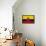 Ecuador Flag Design with Wood Patterning - Flags of the World Series-Philippe Hugonnard-Framed Stretched Canvas displayed on a wall