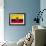 Ecuador Flag Design with Wood Patterning - Flags of the World Series-Philippe Hugonnard-Framed Art Print displayed on a wall