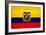 Ecuador Flag Design with Wood Patterning - Flags of the World Series-Philippe Hugonnard-Framed Art Print