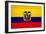 Ecuador Flag Design with Wood Patterning - Flags of the World Series-Philippe Hugonnard-Framed Art Print