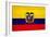 Ecuador Flag Design with Wood Patterning - Flags of the World Series-Philippe Hugonnard-Framed Art Print