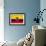 Ecuador Flag Design with Wood Patterning - Flags of the World Series-Philippe Hugonnard-Framed Art Print displayed on a wall