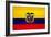 Ecuador Flag Design with Wood Patterning - Flags of the World Series-Philippe Hugonnard-Framed Art Print