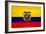 Ecuador Flag Design with Wood Patterning - Flags of the World Series-Philippe Hugonnard-Framed Art Print