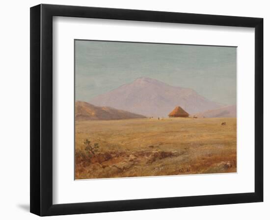 Ecuador, Mountain Plateau with Hut-Frederic Edwin Church-Framed Premium Giclee Print