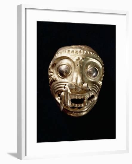 Ecuador, Pre-Columbian Civilization, Goldsmithery, Golden Pectoral in Shape of Feline-null-Framed Giclee Print