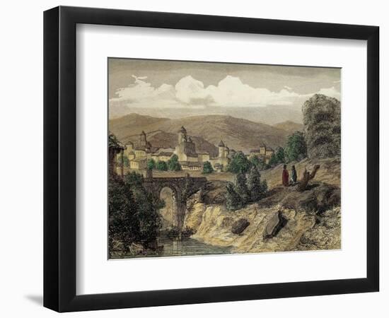 Ecuador, San Francisco de Quito, Engraving, 1850-null-Framed Giclee Print