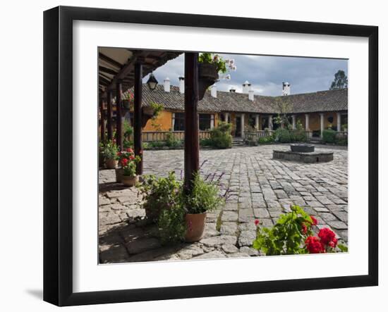 Ecuador, the Beautiful Hacienda San Augustin De Callo Is Built on the Site of an Inca Palace-Nigel Pavitt-Framed Photographic Print