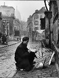 Young Artist Paints Sacre Coeur from the Ancient Rue Narvins-Ed Clark-Photographic Print