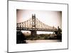 Ed Koch Queensboro Bridge (Queensbridge), Long Island City, New York, Vintage, White Frame-Philippe Hugonnard-Mounted Art Print