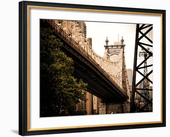 Ed Koch Queensboro Bridge (Queensbridge) View, Manhattan, New York, United States, Vintage-Philippe Hugonnard-Framed Photographic Print