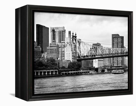 Ed Koch Queensboro Bridge, Sutton Place and Buildings, East River, Manhattan, New York-Philippe Hugonnard-Framed Premier Image Canvas