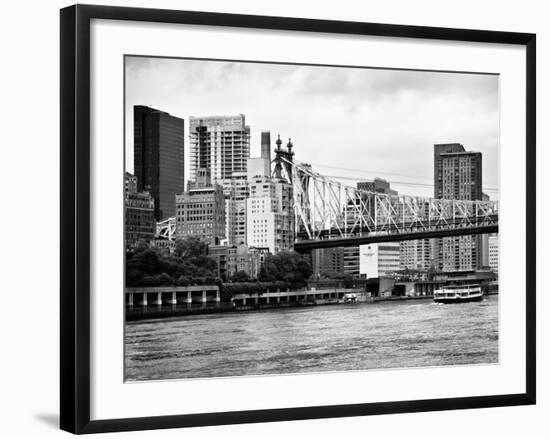 Ed Koch Queensboro Bridge, Sutton Place and Buildings, East River, Manhattan, New York-Philippe Hugonnard-Framed Photographic Print