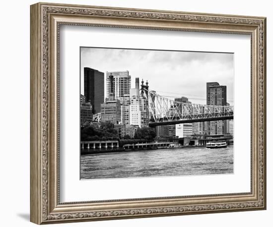 Ed Koch Queensboro Bridge, Sutton Place and Buildings, East River, Manhattan, New York-Philippe Hugonnard-Framed Photographic Print