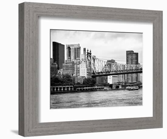 Ed Koch Queensboro Bridge, Sutton Place and Buildings, East River, Manhattan, New York-Philippe Hugonnard-Framed Photographic Print