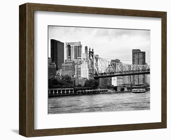 Ed Koch Queensboro Bridge, Sutton Place and Buildings, East River, Manhattan, New York-Philippe Hugonnard-Framed Photographic Print