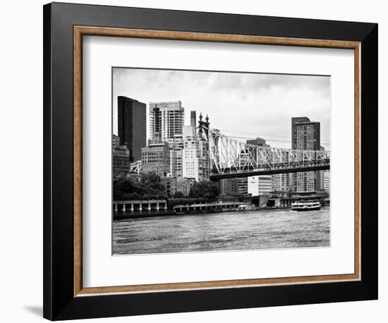 Ed Koch Queensboro Bridge, Sutton Place and Buildings, East River, Manhattan, New York-Philippe Hugonnard-Framed Photographic Print